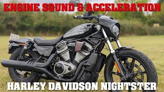 Harley Davidson Nightster  Exhaust Sound amp acceleration [upl. by Esaertal]