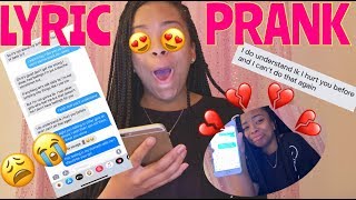 Lyric Prank on CRUSHFRIEND successampfail😭  2019 [upl. by Rumit]