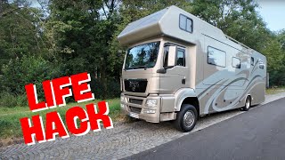 Wohnmobil Lifehack GERADE STEHEN bei extrem Gefälle OHNE HUBSTÜTZEN [upl. by Prescott203]