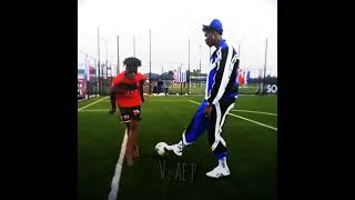 Paul Pogba vs Ishow Speed juggling challenge 😂🤣 [upl. by Atworth]