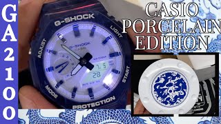 GShock Porcelain GA2100 CASIO OAK  Amazing Chinese Porcelain design Series  GA2100BWP2 Watch [upl. by Navek270]