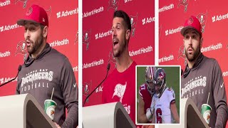 Baker Mayfield Reaction On Nick Bosa Horse Collar Tackle amp Bucs OC Dave Canales Praising Mayfield🔥 [upl. by Atirres]