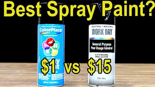 Best Spray Paint Rustoleum 2X Valspar ColorPlace Krylon Sherwin Williams RustOleum Prof [upl. by Elatan]