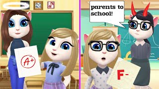 Good Teacher Vs Bad Teacher  My talking Angela 2 [upl. by Eidualc496]