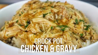 It doesnt get any better than this crock pot Chicken and Gravy I PROMISE [upl. by Dougie]