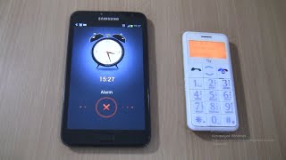 Incoming call amp Ringing alarms at the Same Time Samsung Galaxy Note 1 BlackFly [upl. by Schreibe683]