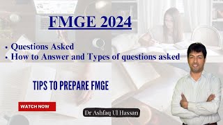 FMGE 2024  Questions Asked  How to Answer and Types of questions asked [upl. by Onidranreb]