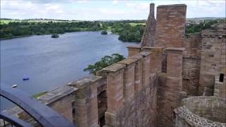 On top of Scotlands Linlithgow Palace in the wind [upl. by Rutger280]