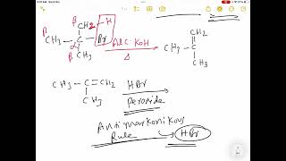 tertButyl bromide to isobutyl bromide coversion [upl. by Ilwain]