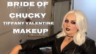 Bride of Chucky  Tiffany Valentine makeup tutorial  HALLOWEEN tutorial  easy halloween makeup [upl. by Venditti]