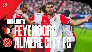 It’s RAINING GOALS ⛈️⚽  Highlights Feyenoord  Almere City FC  Eredivisie 20232024 [upl. by Adnohser]