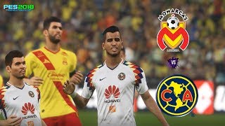 PES 2018  Morelia vs América  Partido Amistoso  Gameplay PC [upl. by Bouchard]