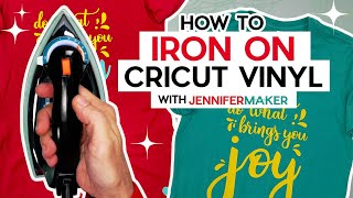 How to Iron On Cricut Vinyl With Regular Irons for Beginners [upl. by Yajet]