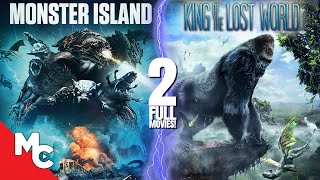 Monster Island  King of the Lost World  2 Full Action Adventure Movies  Double Feature [upl. by Drofdeb]