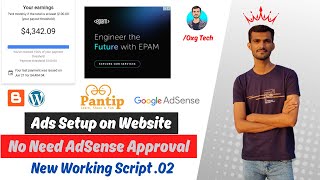 Pantip Active Dashboard Script 02  Run Google AdSense Ads without Approval On Your Site [upl. by Ednew]