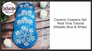 Ceramic Coaster Set Real Time Tutorial [upl. by Xyno]