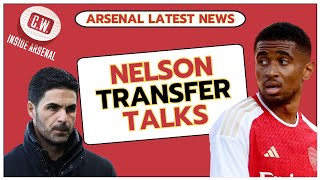 Arsenal latest news Nelson transfer talks  Calafiori waiting game  Merino reaction  Kit launch [upl. by Garland]