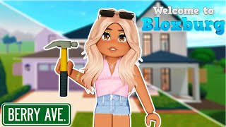 🔨 BUILDING my BERRY AVENUE HOUSE on BLOXBURG🏠 [upl. by Arnuad]