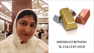 Difference between 18 21 amp 22 Karat Gold  NAFISA DESIGNS [upl. by Aknahs]