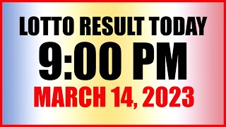 Lotto Result Today 9pm Draw March 14 2023 Swertres Ez2 Pcso [upl. by Irollam]