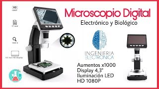 CÓMO USAR UN MICROSCOPIO DIGITAL MUSTOOL G710 1080P  ELECTRÓNICO Y BIOLÓGICO [upl. by Akirdnuhs]