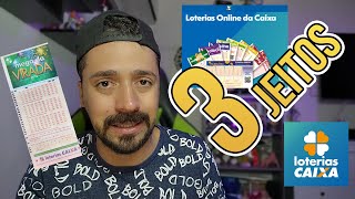 🍀 3 JEITOS DE REGISTRAR O JOGO DA MEGA DA VIRADA [upl. by Xirdnek]