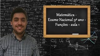 Matemática  Exame Nacional 9º ano  Funções  aula 1 [upl. by Nogaem]