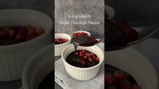 2Ingredients Vegan Chocolate Mousse 🍫 shorts [upl. by Cheslie]