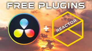 BEST FREE PLUGINS and EFFECTS Reactor for Davinci Resolve Fusion [upl. by Arekat]