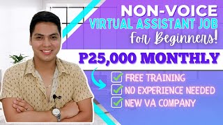 For Beginners Earn Up To P25Kmo As An Amazon Virtual Assistant  Non Voice VA Job  FREE TRAINING [upl. by Namar]