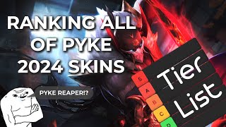 Ranking EVERY PYKE Brainrot Edition Skin 2024 in League of Legends tierlist ranked [upl. by Etnom]