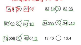 Comparing amp Ordering Decimals [upl. by Enaerb666]