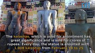 Bahubali Mahamasthakabhisheka at Shravanabelagola [upl. by Luigino]