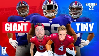 GIANT Team vs TINY Madden Challenge [upl. by Merci]