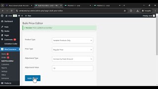 How to Bulk Edit Variable amp Parent Product Prices in WooCommerce Regular amp Sale Prices Made Easy [upl. by Olegnad]