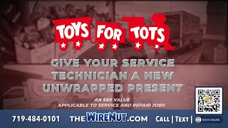 WireNut Home Services Toys for Tots Promotion [upl. by Culosio]