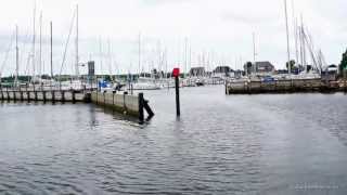 Deutsche Yachthaefen an der Ostsee Grossenbrode Ausfahrt aus dem Hafen und der Bucht [upl. by Shere200]