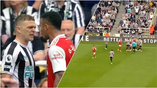 Gabriel Jesus Heated Argument between Kieran Trippier during Newcastle Clash  Newcastle vs Arsenal [upl. by Acus]