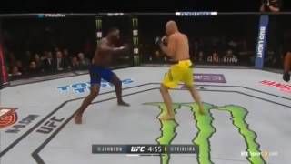 UFC202 Anthony Johnson vs Glover Teixeira knockout Punches 13 seconds of R1 [upl. by Moishe]