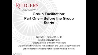 Group Facilitation Part 1 [upl. by Lars]