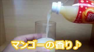 【完熟】カルピスソーダ まろやかマンゴーを一気飲みしてみた！｜CALPIS SODA MANGO [upl. by Fernande371]