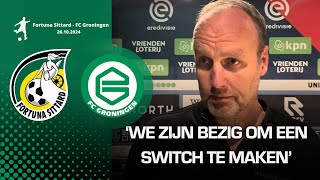 Dick Lukkien Over Eigen Doelpunt Bacuna en Verlies FC Groningen Tegen Fortuna Sittard [upl. by Thorr]