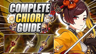 COMPLETE CHIORI GUIDE How To Play Best Builds Weapons Artifacts Teams amp MORE in Genshin Impact [upl. by Nadruoj]