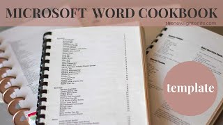 How to Create a Family Cookbook Template in Microsoft Word [upl. by Lear]