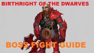 Birthright of the Dwarves Boss Fight Guide  How to kill Grimsson Easy Runescape 2013 [upl. by Rehpotirhc]