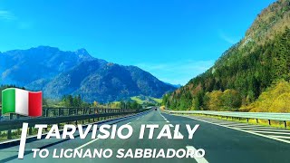 Driving from Tarvisio Italy to Lignano Sabbiadoro 4K UHD [upl. by Asare]