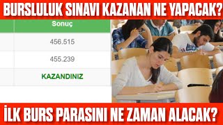 Bursluluk Sınavı Kazananlar Ne Yapacak PTT Kartını ne zaman alacak Burs ne zaman alınacak [upl. by Esdnyl353]