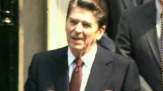 Margaret Thatcher meeting with US President Ronald Reagan [upl. by Tarah]