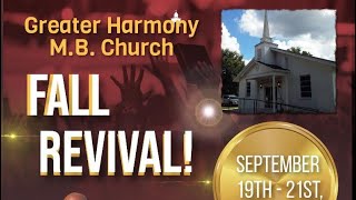 Greater Harmony MB Church  Fall Revival 2023  Final Night [upl. by Hallette]