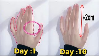 TOP EXERCISE FOR FINGER amp HAND  The best way to make lean  longer Finger Get perfect Hand [upl. by Tem]